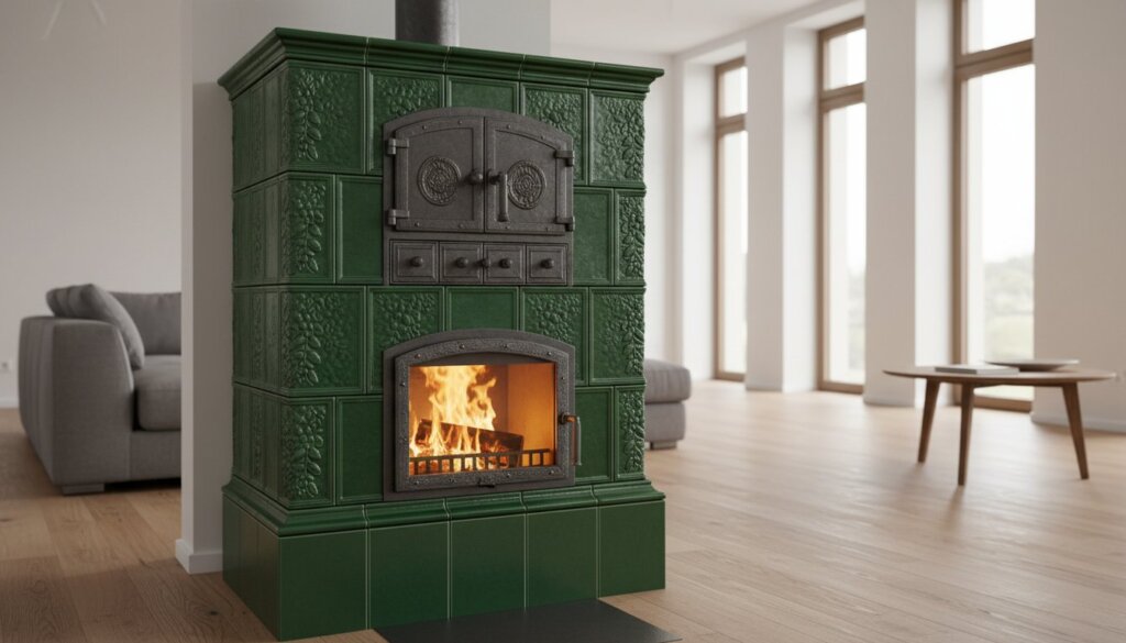 Kachlová kamna s troubou: Tradiční srdce domova pro vytápění i pečení