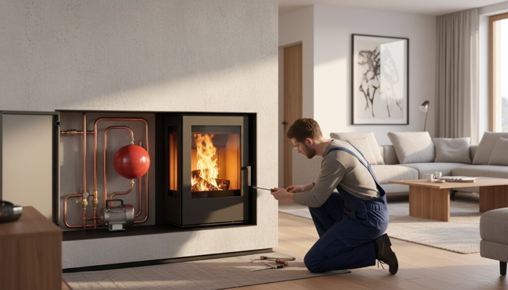 Teplovodní krbová vložka a její zapojení: Kompletní návod od kamnáře pro rok 2026