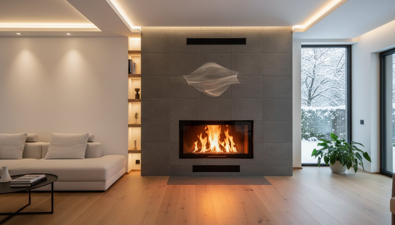 Teplovzdušný krb s rozvody: Jak efektivně vytopit celý dům a na co si dát pozor?