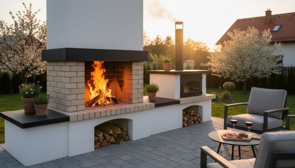 Venkovní krb s udírnou: Průvodce stavbou a výběrem pro poctivé uzení i grilování