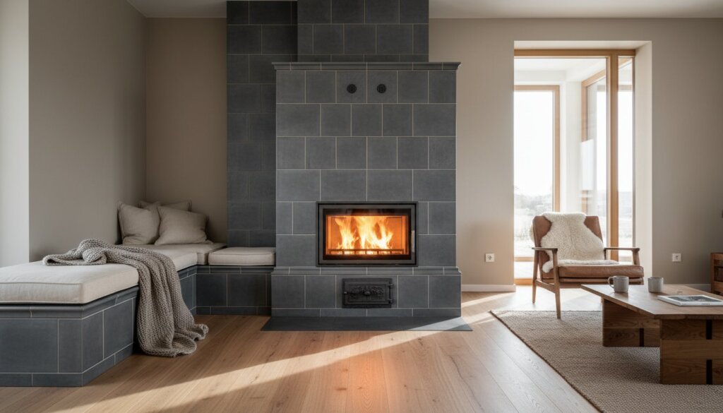 Kachlová kamna s troubou a ležením: Tradiční srdce domova v moderním pojetí