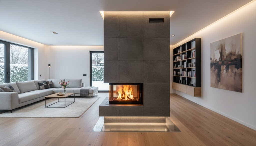 Návrh krbu v obývacím pokoji: Jak spojit techniku s designem (Průvodce 2026)