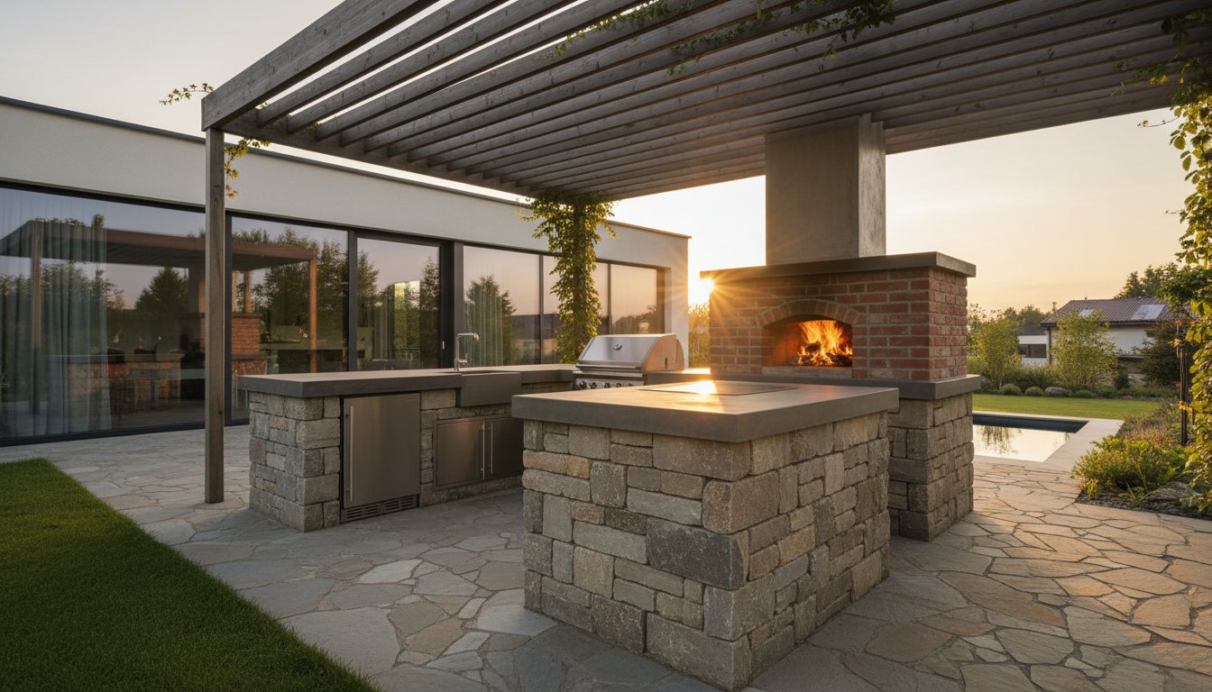 Realizace venkovní kuchyně: Průvodce od plánování po první grilování (2026)