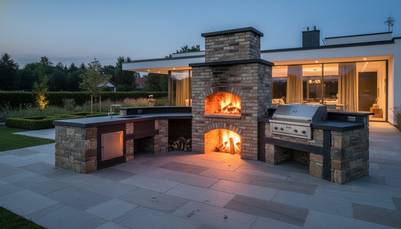 Venkovní kuchyně inspirace 2026: Jak skloubit poctivé kamnářství s moderním designem