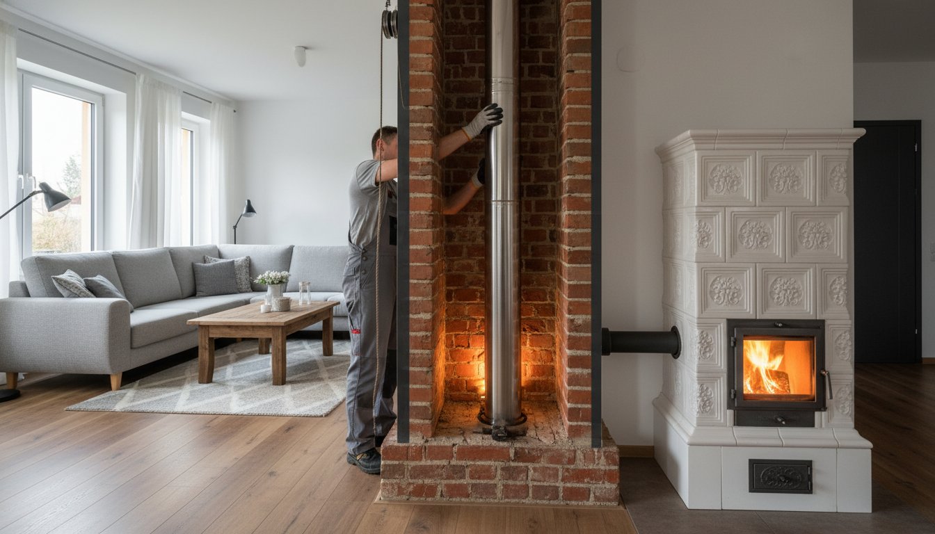 Vložkování komínů: Cena za metr a kompletní průvodce pro rok 2026
